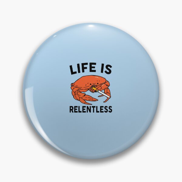 Item preview, Crab Smoking Life Is Relentless Sticker designed and sold by PaulWilla.