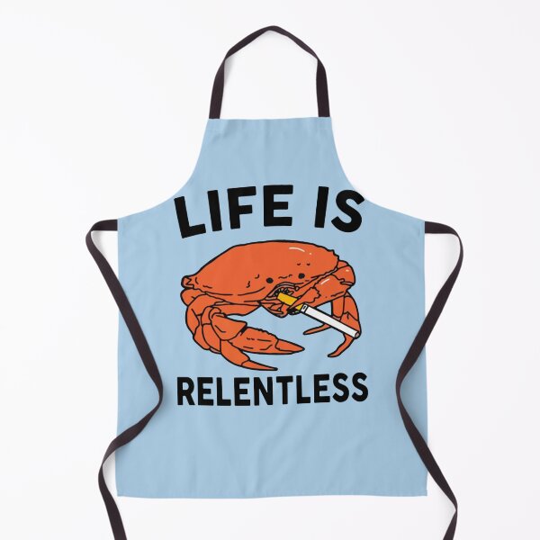 Item preview, Crab Smoking Life Is Relentless Sticker designed and sold by PaulWilla.