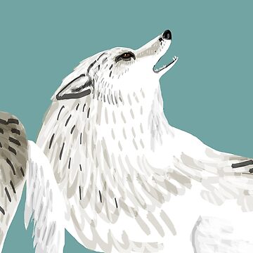 Artwork thumbnail, Wolves of the World pattern 2 by belettelepink