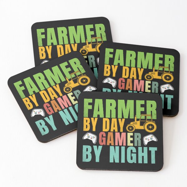 Item preview, Colorful copy of Farmer By Day Gamer By Night designed and sold by amishacreates.