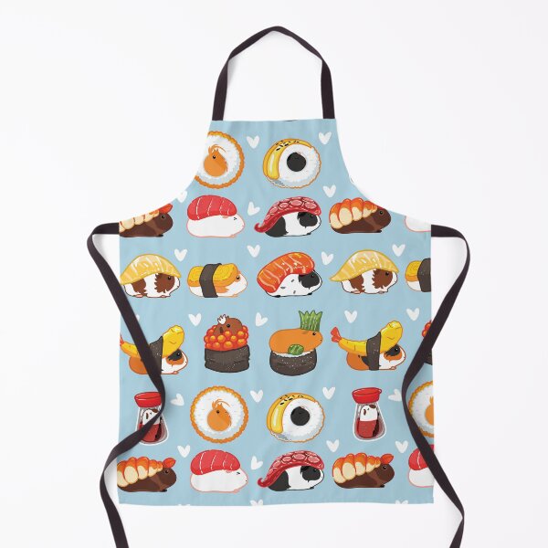 Item preview, Love Guinea Pig Sushi - Blue Background designed and sold by Lulupainting.