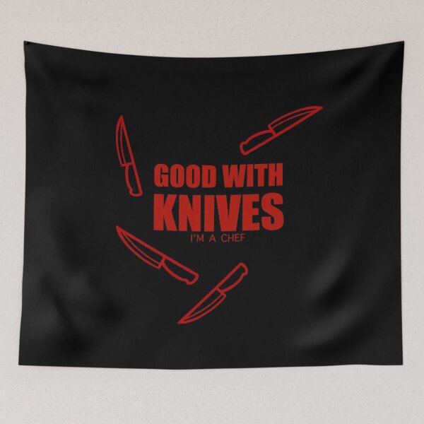 Item preview, Good with knives I’m a chef Knife T-shirt designed and sold by Deathoftheself.