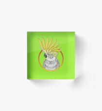 Cockatoo Acrylic Block