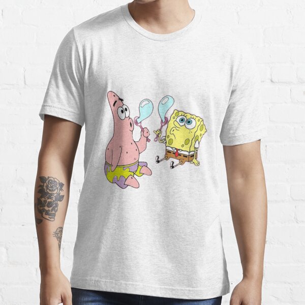 Nickelodeon Spongebob and Patrick Star BFF T-Shirt Mens XL Pink and hotsell White