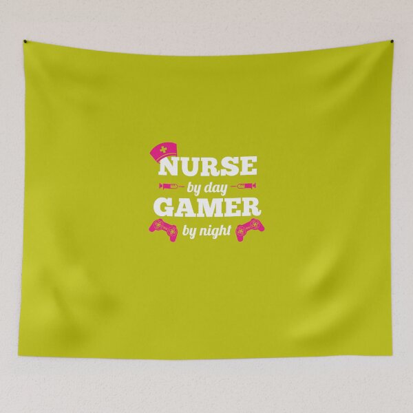 Item preview, Nurse By Day Gamer By Night designed and sold by AlwaysAwesome.