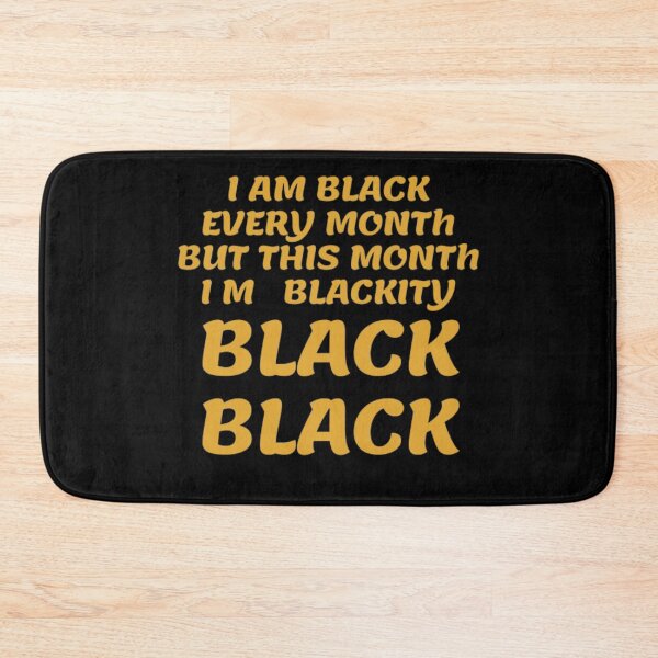Item preview, I Am Black Every Month But This Month I'm Blackity Black Essential T-Shirt designed and sold by SAABDERRAHIM.