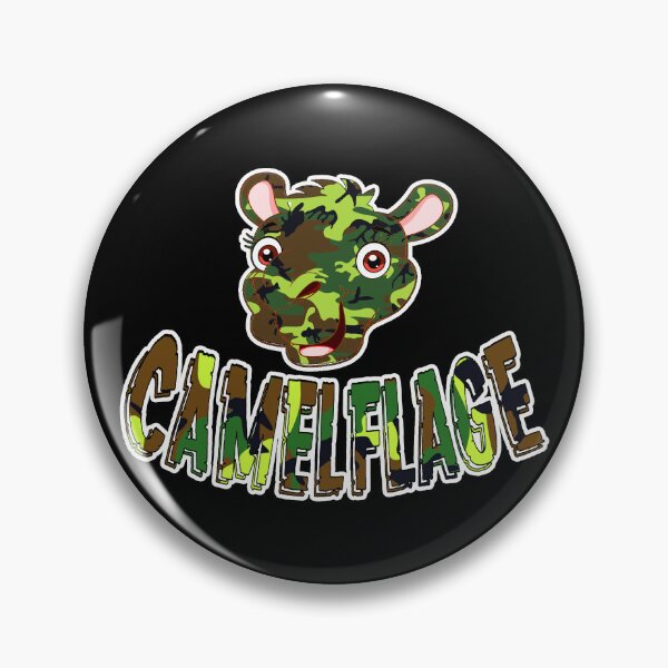 Item preview, Camelflage funny merch for camels lovers, army lovers, camouflage lovers designed and sold by Goods-by-Jojo.