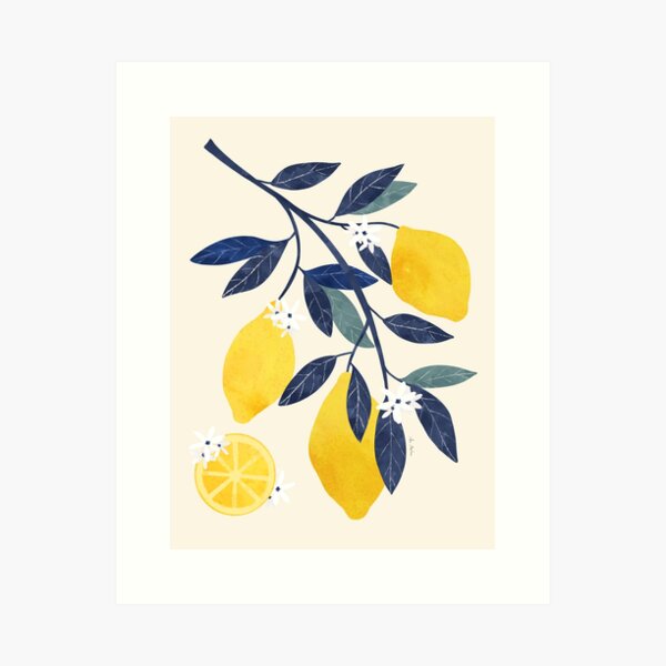 Item preview, Mediterranean lemon branch designed and sold by Elbuenlimon.