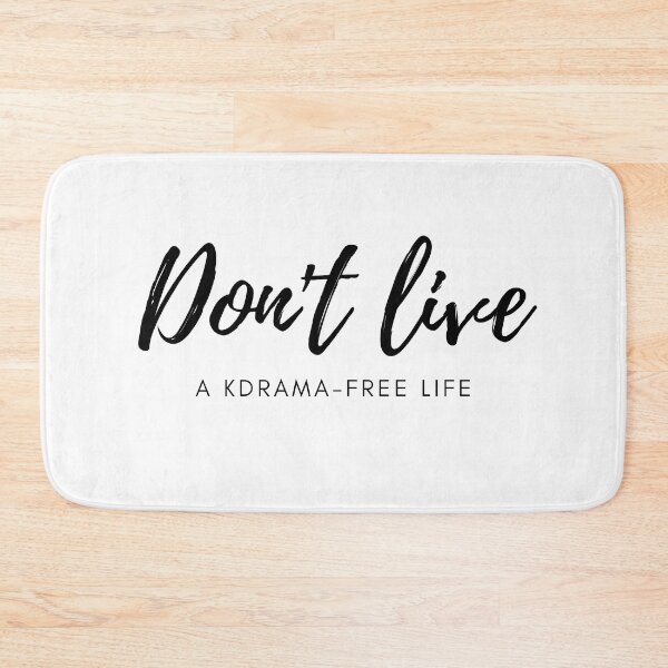 Item preview, Don't live a kdrama-free life (black) designed and sold by Dorina Larsdotter.