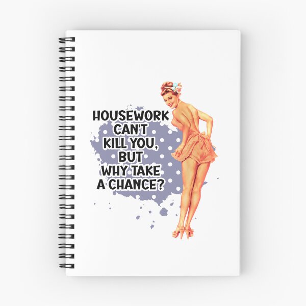 Item preview, Housework Can't Kill You Funny Retro Humor Housewife Pin-up Girl designed and sold by adriana-holmes.