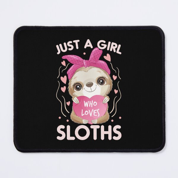 Item preview, just a girl who loves sloths-funny animals typography designed and sold by Hartics.