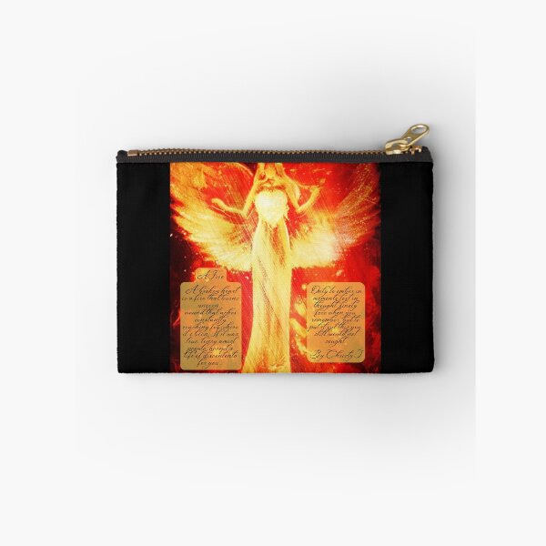 Item preview, Fire Angel Design with A Fire poem designed and sold by ForscarlettPub.