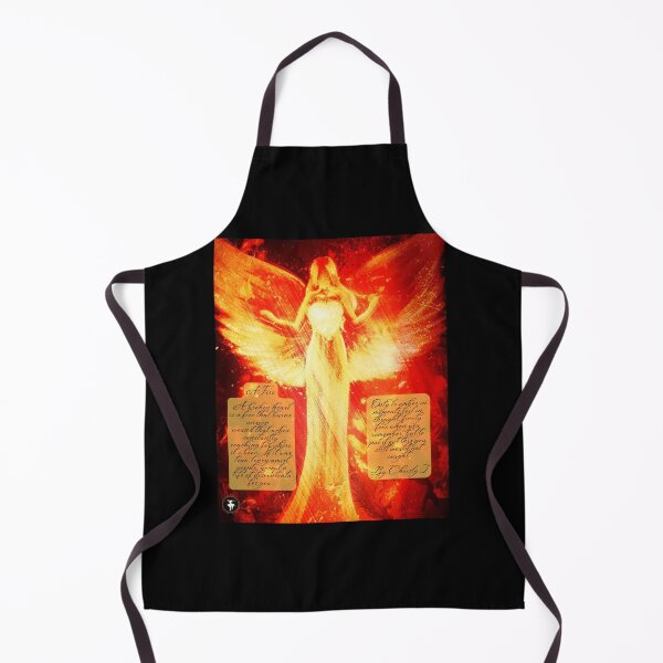 Item preview, Fire Angel Design with A Fire poem designed and sold by ForscarlettPub.