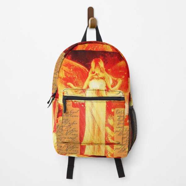 Item preview, Fire Angel Design with A Fire poem designed and sold by ForscarlettPub.