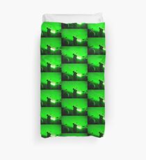 Bricks in the Wall - Laser Show Duvet Cover