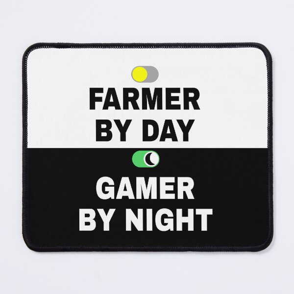 Item preview, Farmer By Day Gamer By Night - Simple Design designed and sold by FridPix.