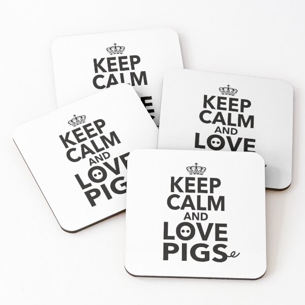 Item preview, Keep Calm And Love Pigs Gift For Men Women Pig Lovers designed and sold by JooArtPrints  ★★★★★.