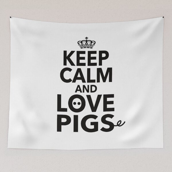 Item preview, Keep Calm And Love Pigs Gift For Men Women Pig Lovers designed and sold by JooArtPrints  ★★★★★.