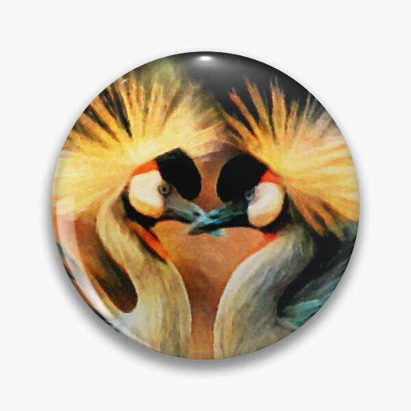 Item preview, Grey Crowned Cranes designed and sold by Susan Maxwell Schmidt.