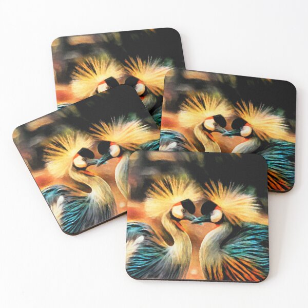 Item preview, Grey Crowned Cranes designed and sold by Susan Maxwell Schmidt.