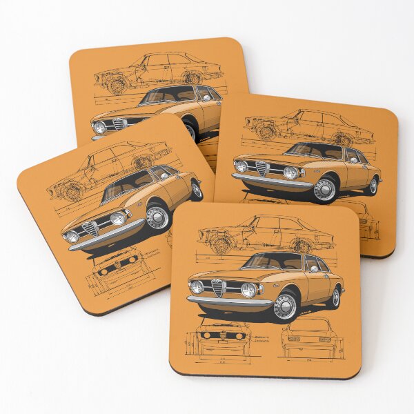 Item preview, My drawing of the classic Italian sports coupe designed and sold by designjaag.