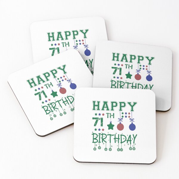 Item preview, Happy 71th birthday designed and sold by Designhub14.