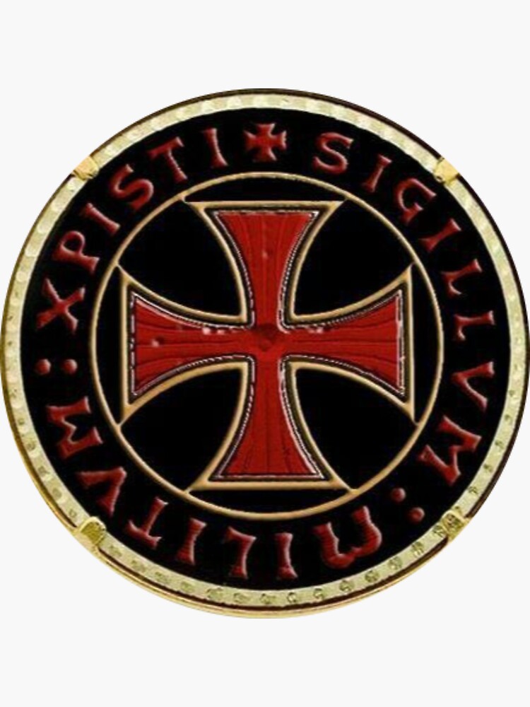 Pegatina «Xpisti Sigillum Militum Soldados De Cristo Sello Templario