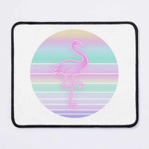 Item preview, Retro 80s Tropical Sun Vaporwave Summer Pink Flamingo designed and sold by IZiets.