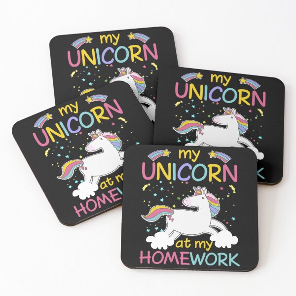 Item preview, my unicorn ate my homework-funny animals typography designed and sold by Hartics.
