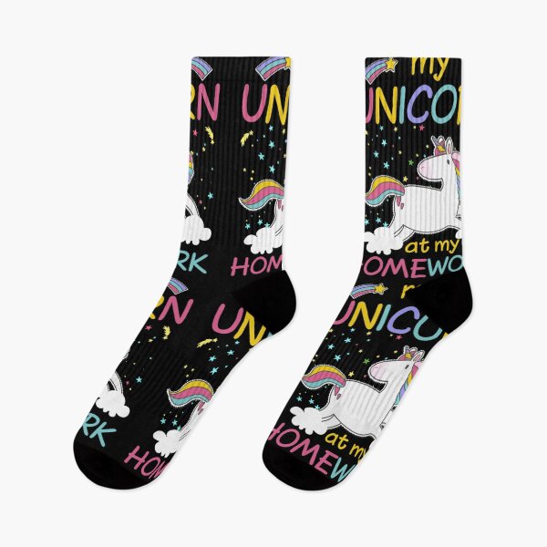 Item preview, my unicorn ate my homework-funny animals typography designed and sold by Hartics.