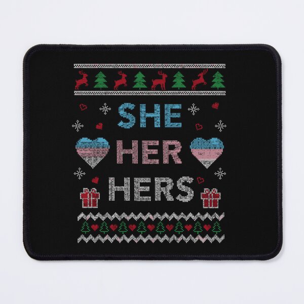 Item preview, She Her Hers Lgbt Trans Pride Funny Gift Ugly Christmas designed and sold by denissebla.