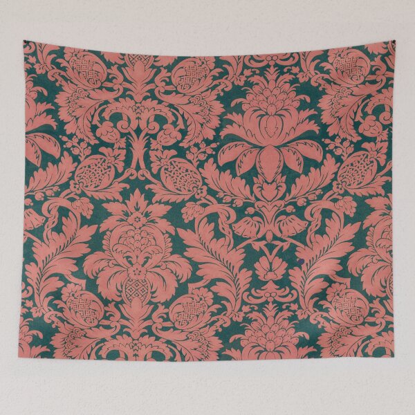 Item preview, Dark Red and Black Damask Pattern A-Line Dress designed and sold by designApex.