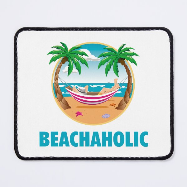 Item preview, beachaholic. beach lover. Beach t-shirt, siesta between palm trees, funny, phrase, beach, vacation, design designed and sold by DALIO666.