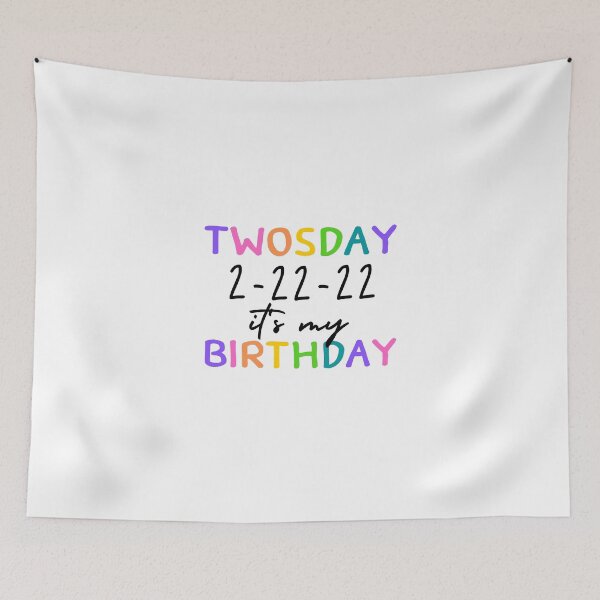 Item preview, Twosday Is My Birthday short designed and sold by LUX2Boutique ★★★★★.