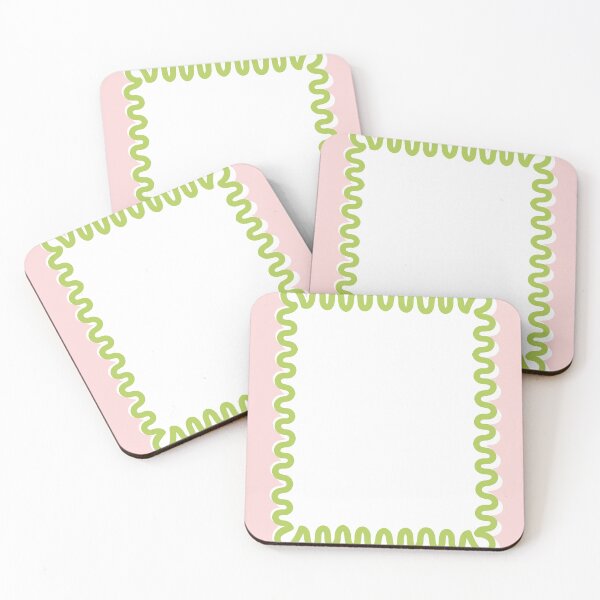 Item preview, Wavy Lines - White Pink Green designed and sold by technicolorable_art.