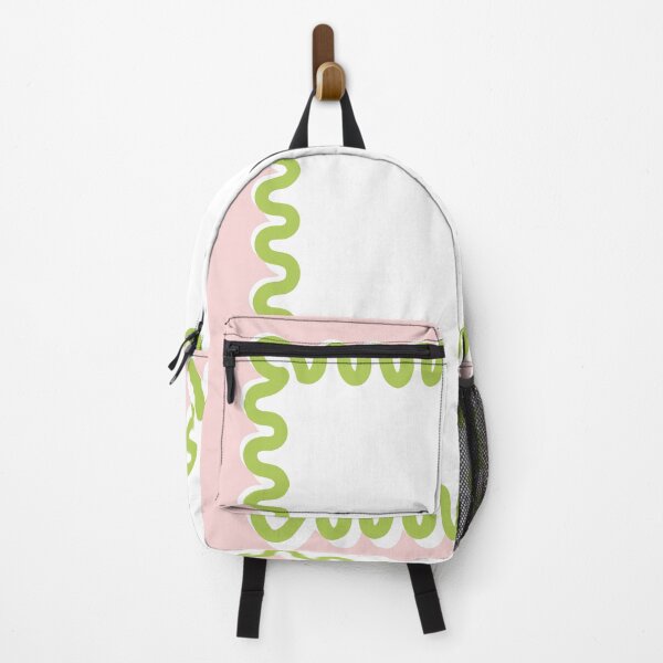 Item preview, Wavy Lines - White Pink Green designed and sold by technicolorable_art.