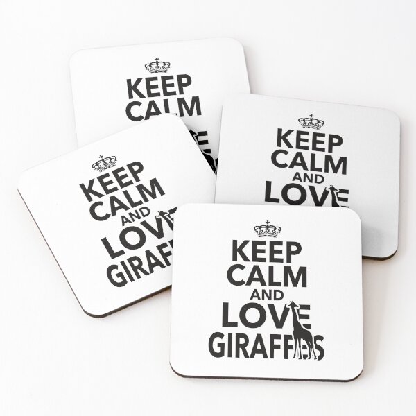 Item preview, Keep Calm And Love Giraffes Gift For Men Women Giraffe Lovers designed and sold by JooArtPrints  ★★★★★.