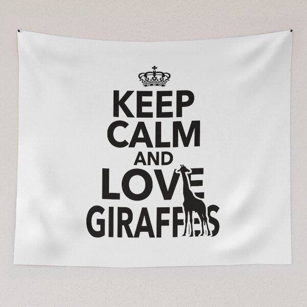Item preview, Keep Calm And Love Giraffes Gift For Men Women Giraffe Lovers designed and sold by JooArtPrints  ★★★★★.