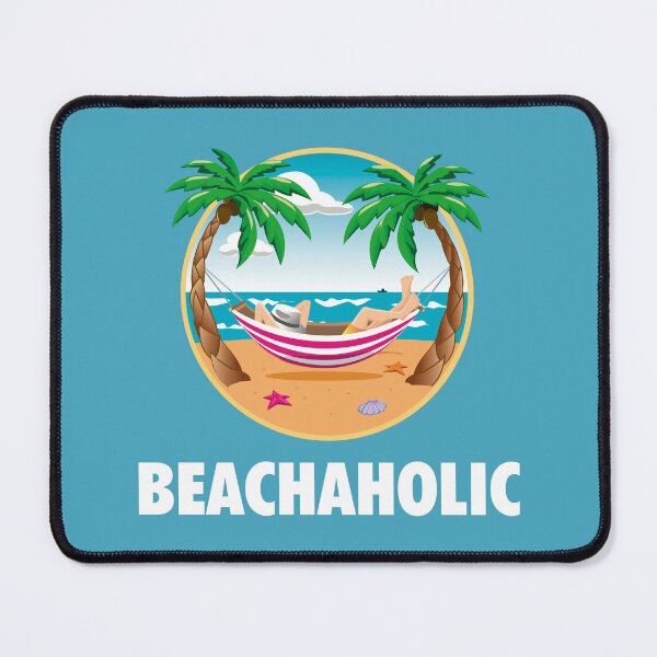Artikelvorschau, Strandsüchtig. Strandliebhaber. Strandt-shirt, Siesta zwischen Palmen, lustig, Phrase, Strand, Urlaub, Design entworfen und verkauft von DALIO666.