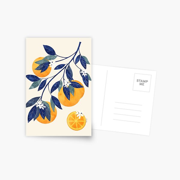 Item preview, Mediterranean orange branch designed and sold by Elbuenlimon.