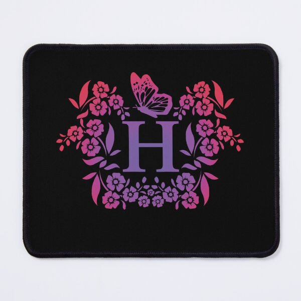 Item preview, Ornamental Letter H, Purple And Red Heart Butterfly, Gold Monogram Ornament designed and sold by PROMEN Creativity.