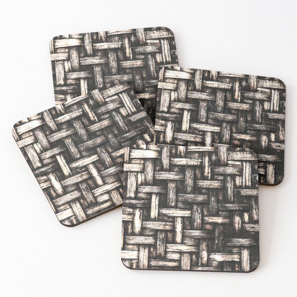 Item preview, Weaved fabric or pattern in light and dark colors designed and sold by ReachForArt.