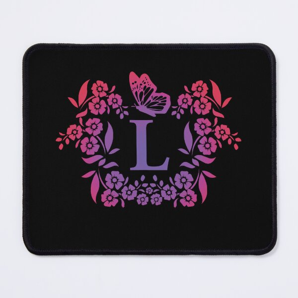 Item preview, Ornamental Letter L, Purple And Red Heart Butterfly, Gold Monogram Ornament designed and sold by PROMEN Creativity.