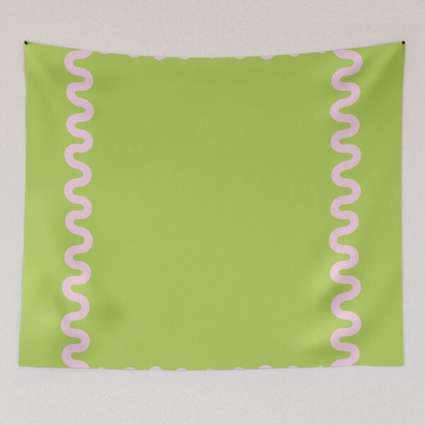 Item preview, Waves Square Frame - Pink Green designed and sold by technicolorable_art.