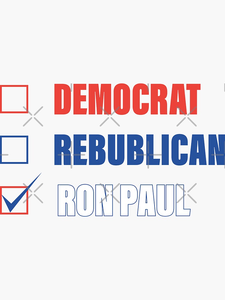 "Ron Paul Libertarian for President 2024" Sticker by khaled80 Redbubble