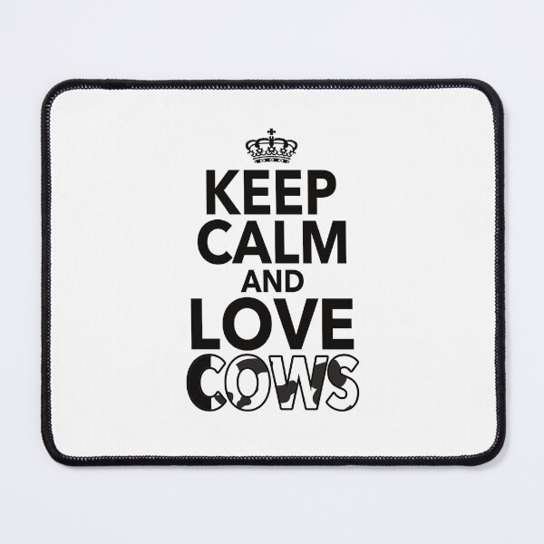 Item preview, Keep Calm And Love Cows Gift For Men Women Kids Cow Lovers designed and sold by JooArtPrints ★★★★★.