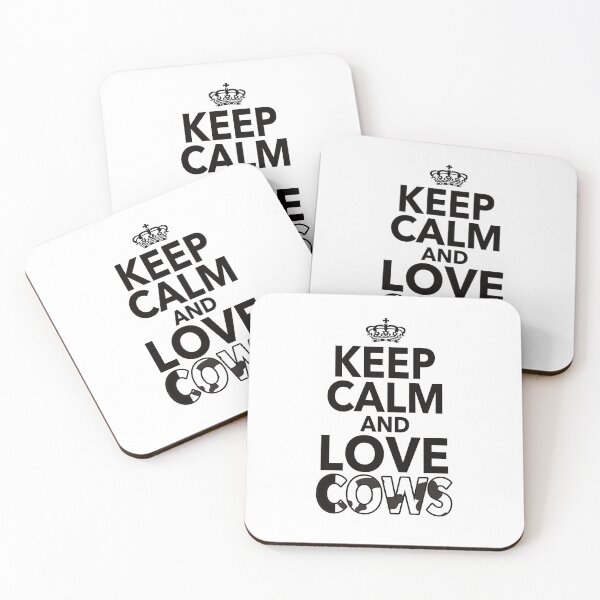 Item preview, Keep Calm And Love Cows Gift For Men Women Kids Cow Lovers designed and sold by JooArtPrints  ★★★★★.