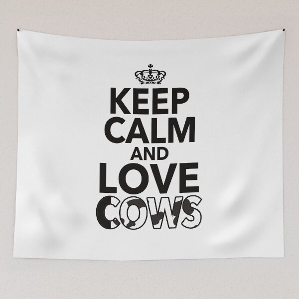 Item preview, Keep Calm And Love Cows Gift For Men Women Kids Cow Lovers designed and sold by JooArtPrints  ★★★★★.