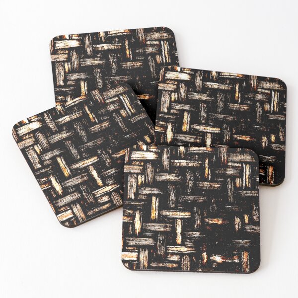 Item preview, Weaved fabric or pattern in light and dark colors designed and sold by ReachForArt.