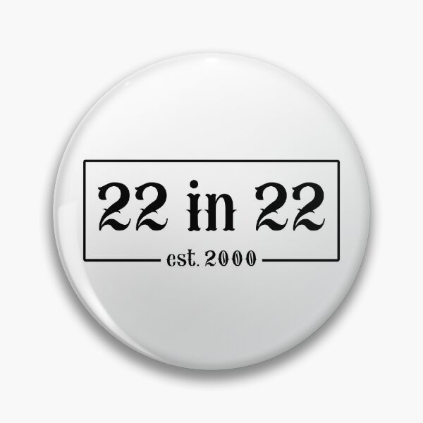 Item preview, 22 in 22 Est 2000 | 22nd Birthday | Turning 22 in 2022 | 22nd birthday party gift designed and sold by Violet Treasures.